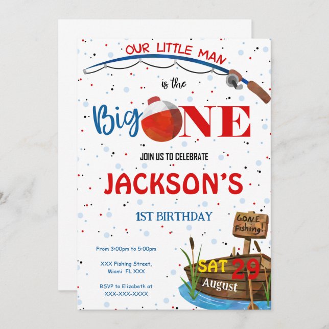 Convite de Pesca (Frente/Verso)