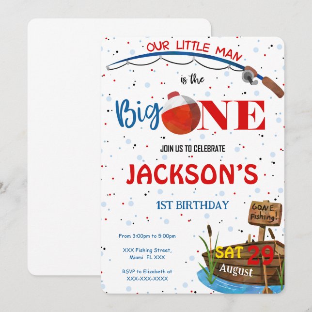 Convite de Pesca (Frente/Verso)