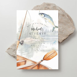 Convite de Pesca para Aniversário de 70 anos O-Fis
