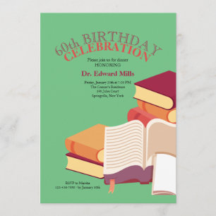 Convite de Pilha de Livros