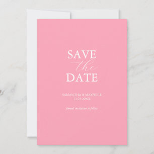 Convite de Pink Save The Date