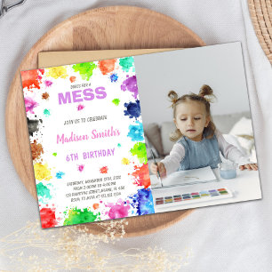 Convite de pintura personalizável