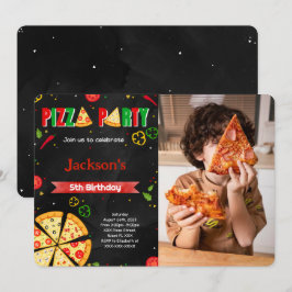 Convite de Pizza Editável