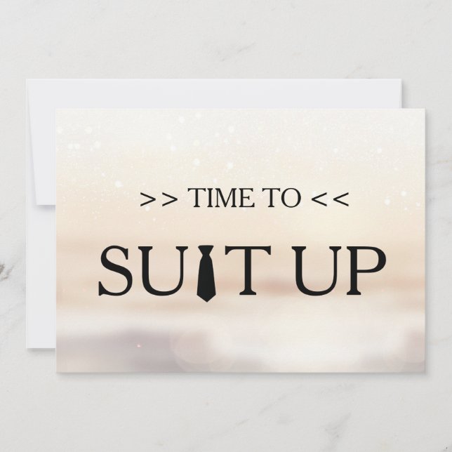 Convite de Plano de Fundo Branco de Tempo de Ajust (Frente)