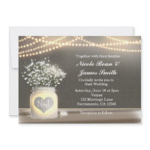 Convite de Pote de Pedreiro com Coração Brilhante 