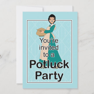 Convite de Potluck Ilustrado