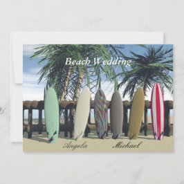 Convite de Pranchas de Surf para Casamento na Prai