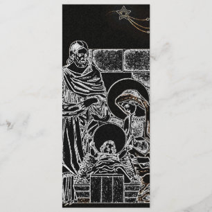 convite de prata branco preto da natividade alto