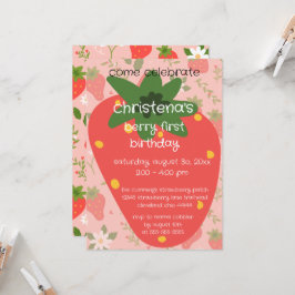 Convite de Primeiro Aniversário da Berry