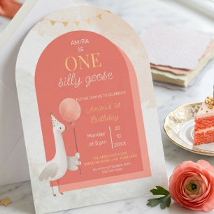 Convite de Primeiro Aniversário Personalizado Sill