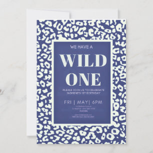 Convite de Primeiro Aniversário Wild One Safari