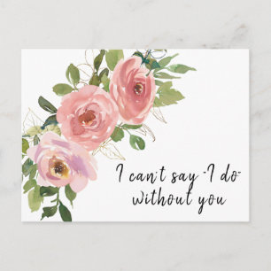 Convite de Proposta de Padrinho de Casamento Boho 