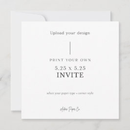 Convite de Quadrado 5x5: Envie o Seu