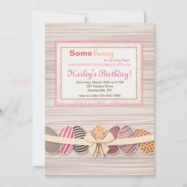 Convite de Quadro de páscoa (Frente)