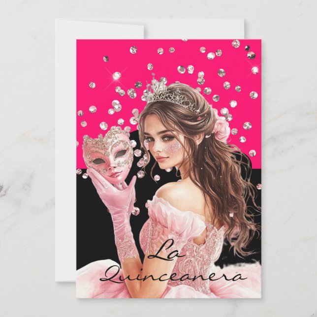 Convite de Quinceanera (Frente)