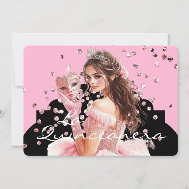 Convite de Quinceanera (Frente)