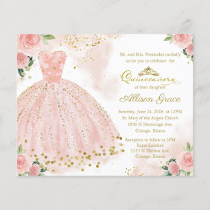 Convite de Quinceanera com Orçamento Limitado Vest