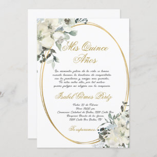 Convite de quinceanera em espanhol