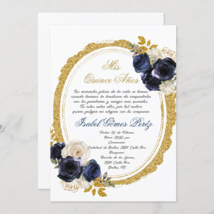 Convite de quinceanera em espanhol