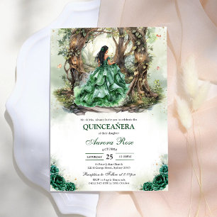 Convite de Quinceanera Rústico Moderno