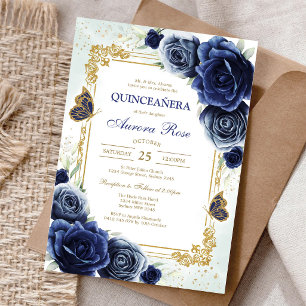 Convite de Quinceanera Rústico Moderno