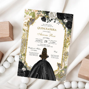 Convite de Quinceanera Rústico Moderno