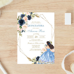Convite de Quinceanera Rústico Moderno