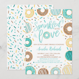 Convite de Raspadinha de Donut Baby Espalhado Com