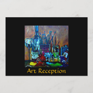 Convite de recepção/apresentação de arte