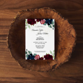 Convite de Recepção de Casamento Celebração de Ver
