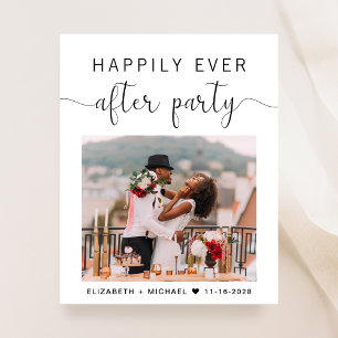 Convite de Recepção de Casamento com Código QR de 