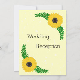 Convite de Recepção de Casamento com Design de Gir