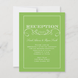 Convite de Recepção de Casamento com Redemoinho de