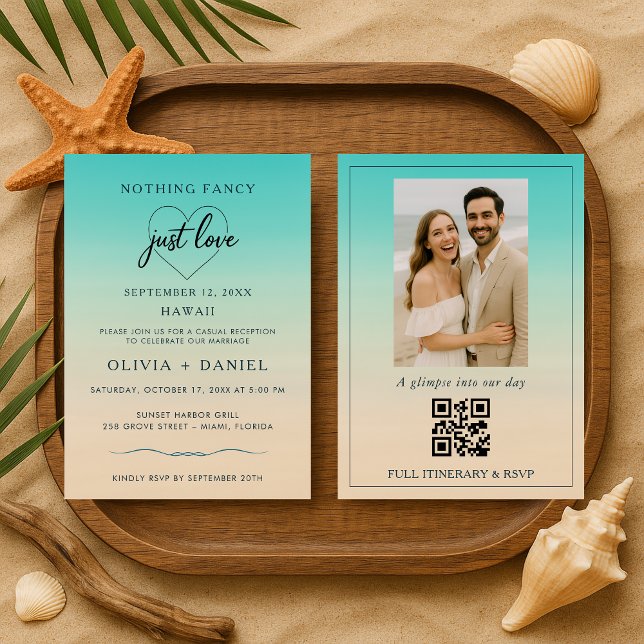 Convite de Recepção de Casamento de Fuga para a Pr (Criador carregado)