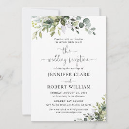 Convite de Recepção de Casamento Eucalipto