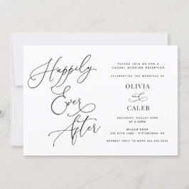 Convite de Recepção de Casamento Felizes para Semp