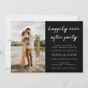 Convite de Recepção de Casamento Felizes para Semp