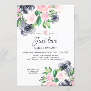 Convite de Recepção de Casamento Fuga