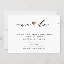 Convite de Recepção de Casamento Recém-Casados