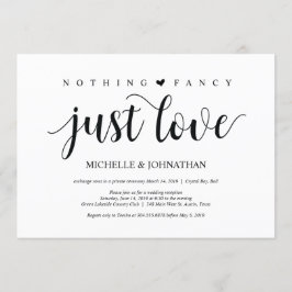 Convite de Recepção de Casamento Rústico