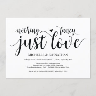 Convite de Recepção de Casamento Simples ao Ar Liv