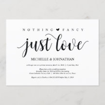 Convite de Recepção de Casamento Simples ao Ar Liv