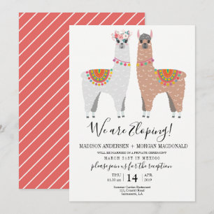 Convite de recepção de fuga de Llama