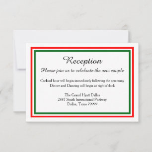 Convite de Recepção de Natal Duplo com Decoração