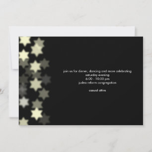 Convite de Recepção Personalizada do Bar Mitzvah