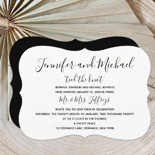 Convite de Recepção Pós-Casamento - Casaram-se
