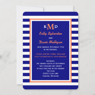 Convite de Recepção Pós-Casamento -- Náutico