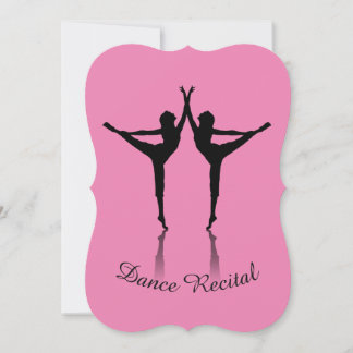 Convite de recital de dança cor personalizada