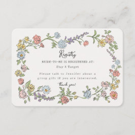 Convite de Registro Floral para Festa de Jardim de