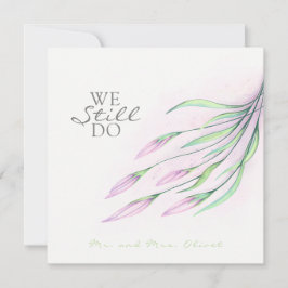 Convite de Renovação de Votos 25 Anos Lírios Roxos